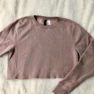 H&M Cropped Crewneck Hoodie